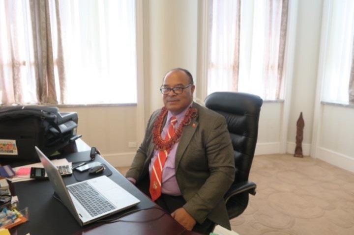 Honourable Rev. Dr. Pohiva Tu’i’onetoa, Prime Minister of the Kingdom of Tonga