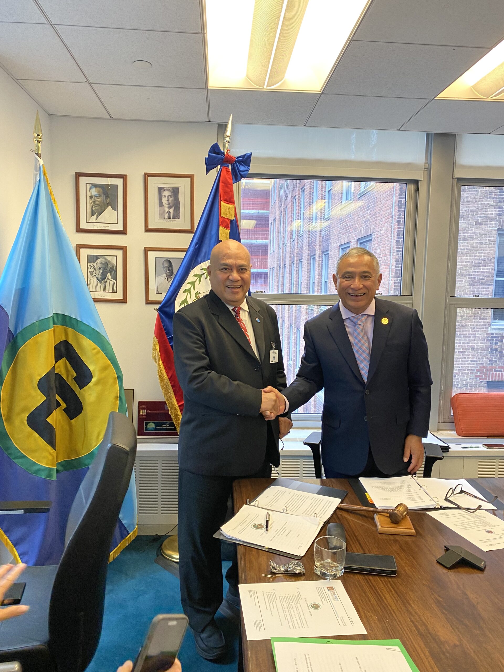 SIDS DOCK PHOTO RELEASE – Belize Prime Minister John Briceño elected Vice President of the ninth SIDS DOCK Assembly